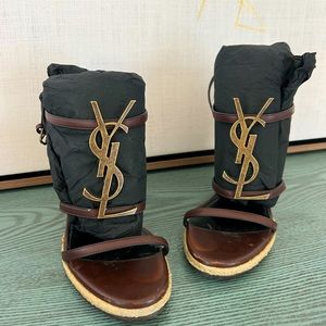 Yves Saint Laurent Espadrilles.  Gorgeous YSL wedge espadrilles. Size 36